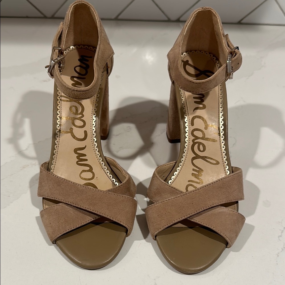 Sam Edelman Women's Taupe Heeled Sandals